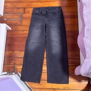 Low rise wide leg baggy AE jeans
